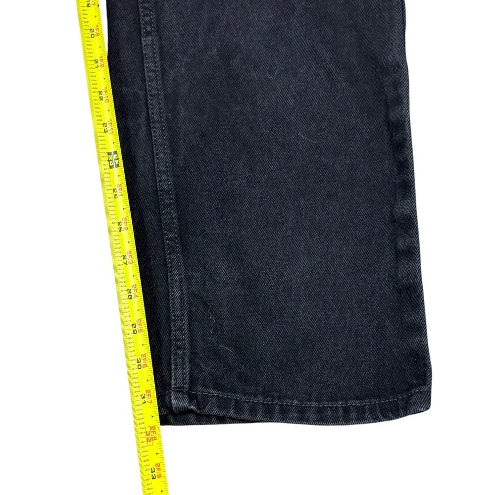 Levi's 505 Straight Leg Faded Black Cotton Denim Jeans Men's 38x34 (Fit 36x31.5)